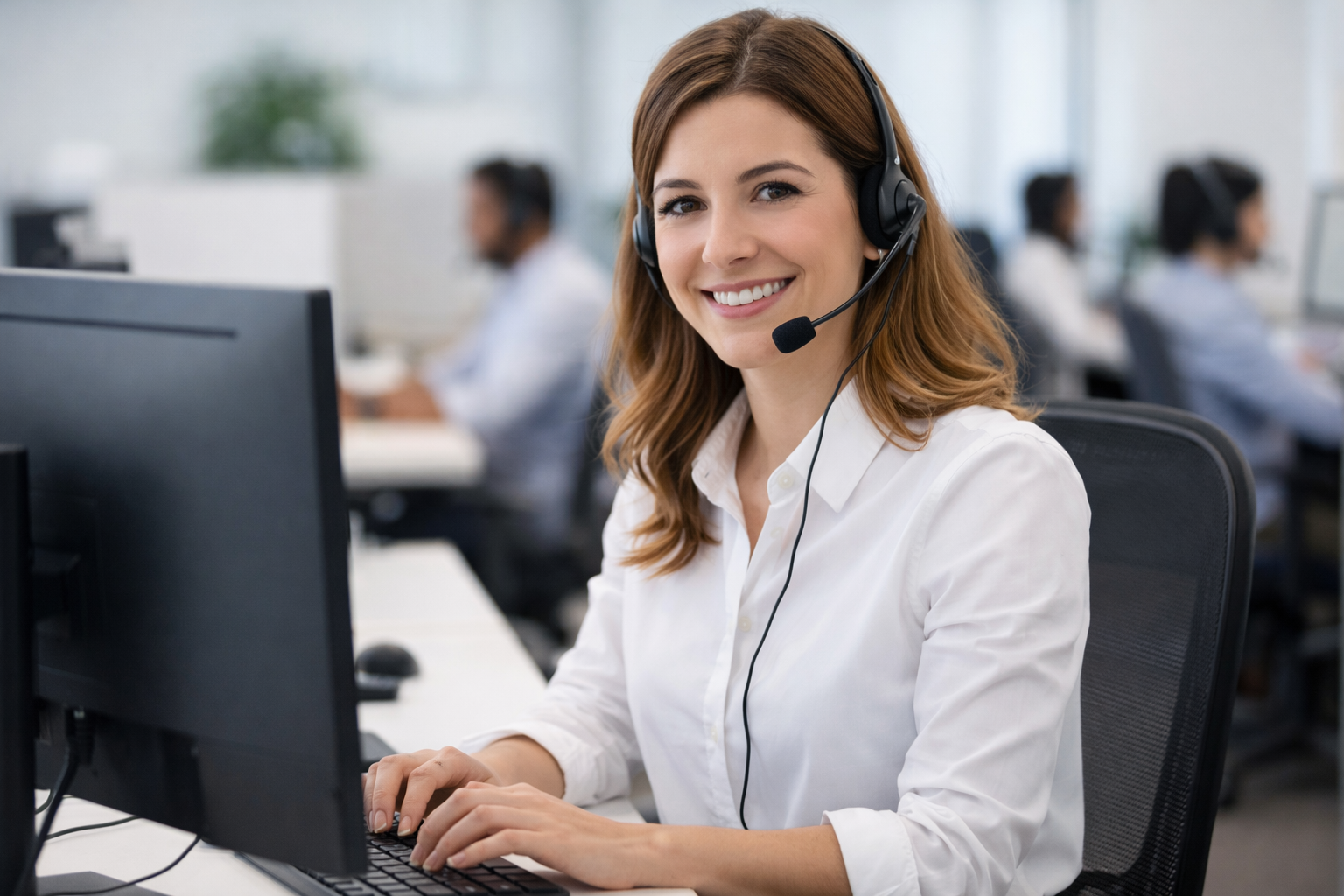 Imagen referencial de ejecutiva de atención