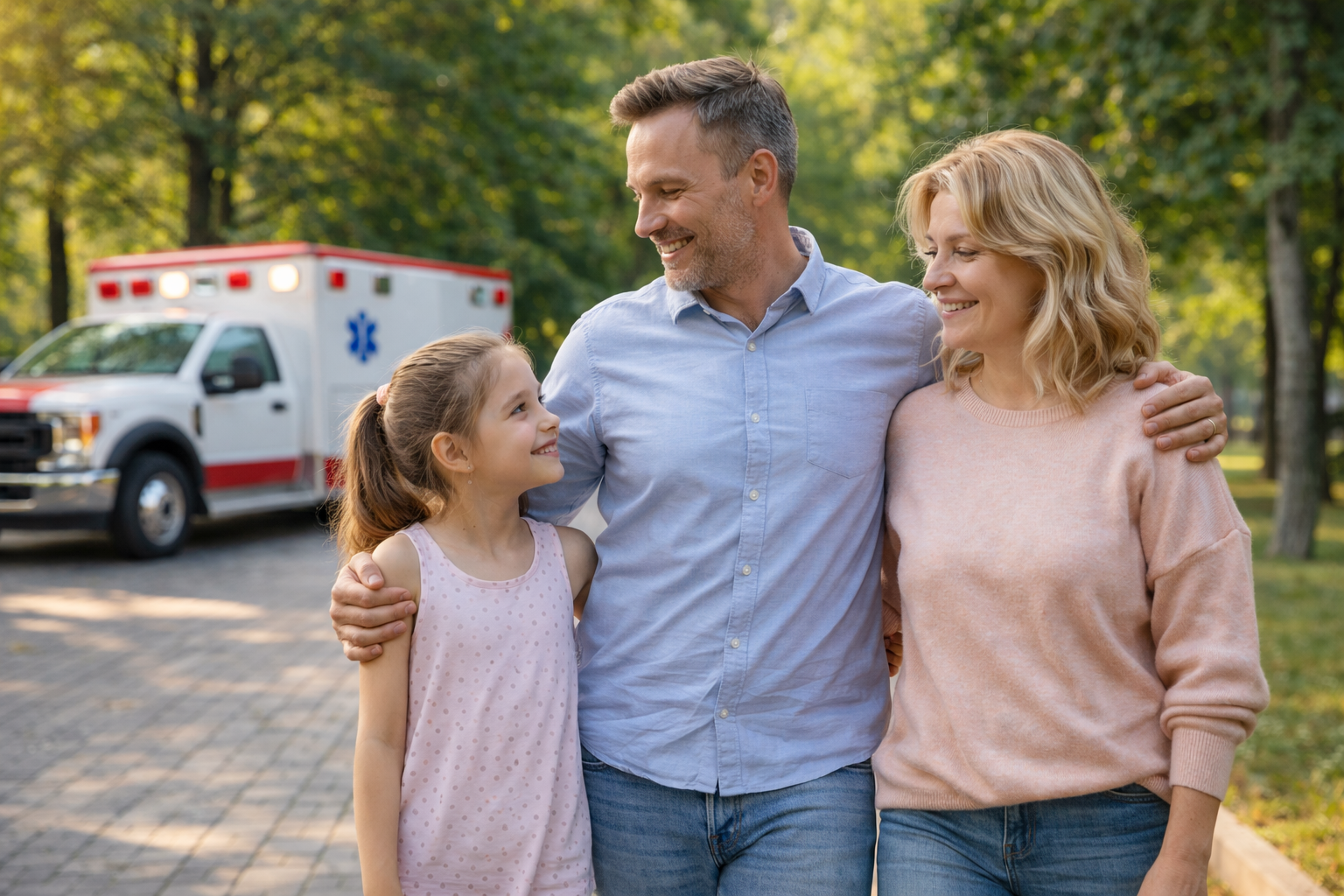 Imagen referencial de familia recibiendo asesoría médica